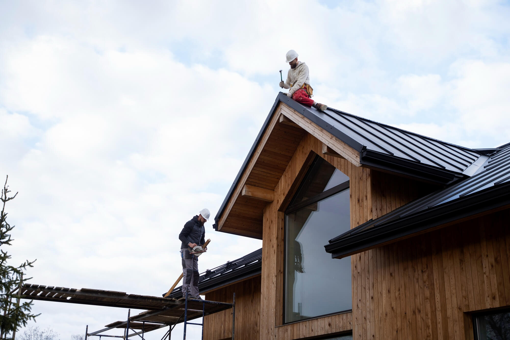 Oconomowoc home exterior remodeling project in progress